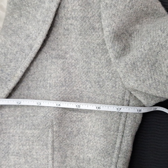 BANANA REPUBLIC Grey Wool Long Sleeve Blazer Jacket - Picture 6 of 9